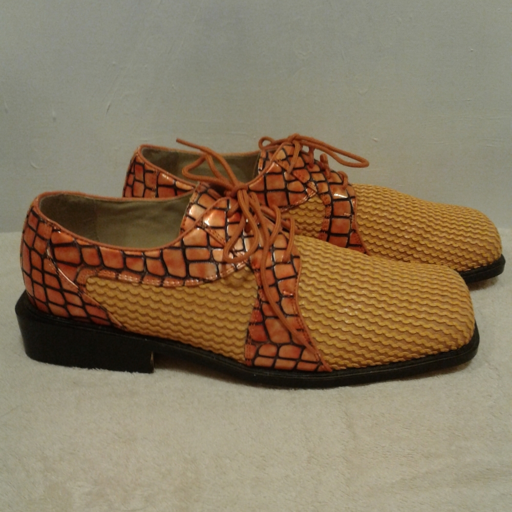 Hugo Vitelli orange dress shoes